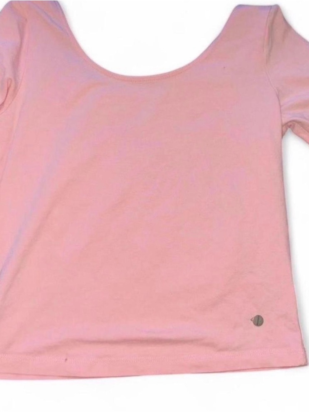 Pink Scoop Neck & Back Top